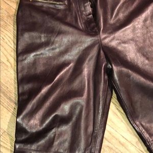 Escada leather pants